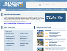 Tablet Screenshot of lazenskehotely.cz